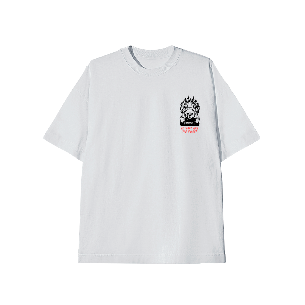 CAMISETA MASCULINA OVERSIZED DIMETHYLEX BRANCO