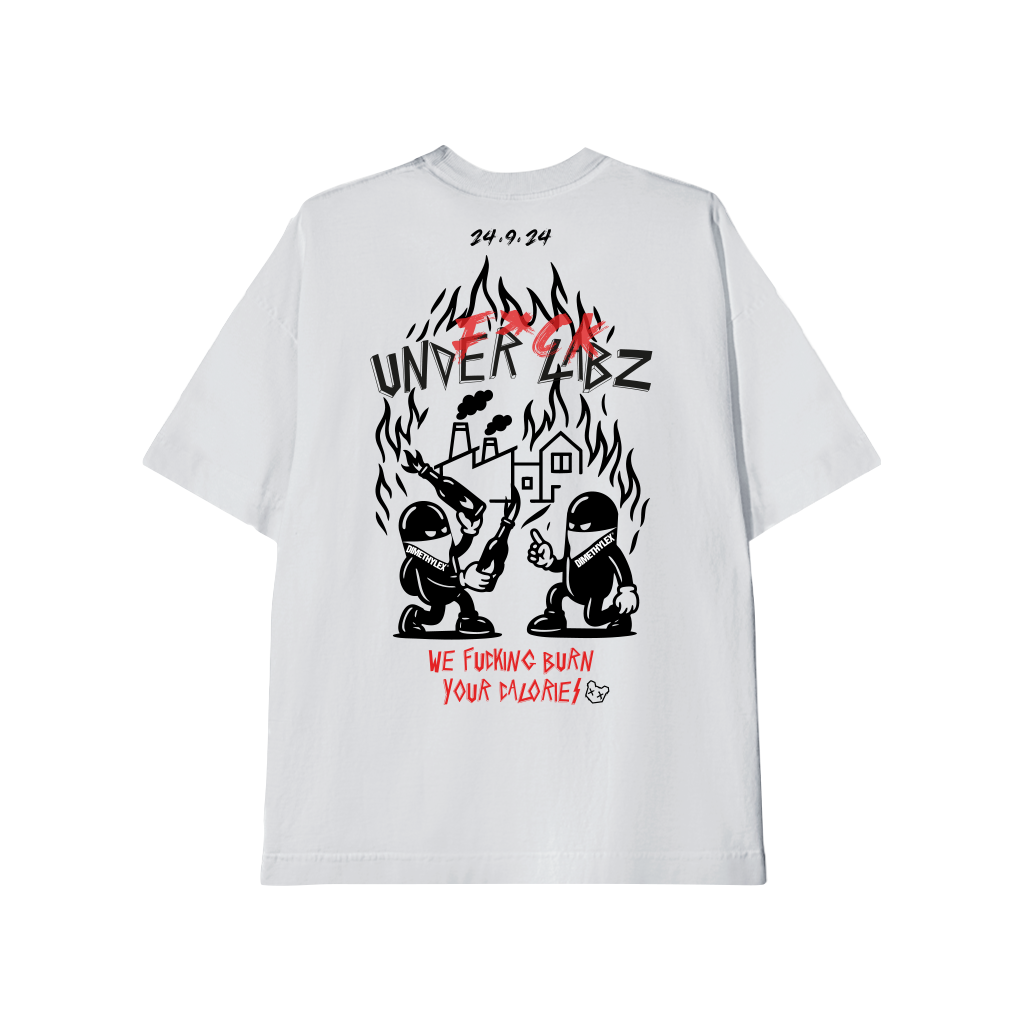 CAMISETA MASCULINA OVERSIZED DIMETHYLEX BRANCO