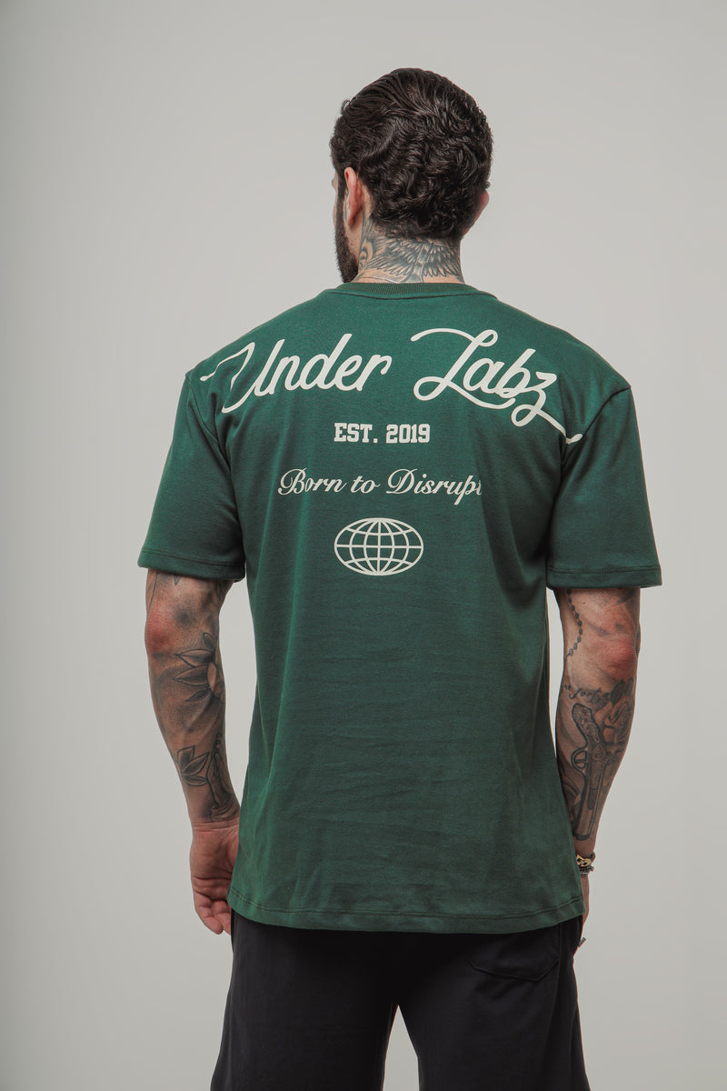 CAMISETA MASCULINA REGULAR CHRONOS VERDE