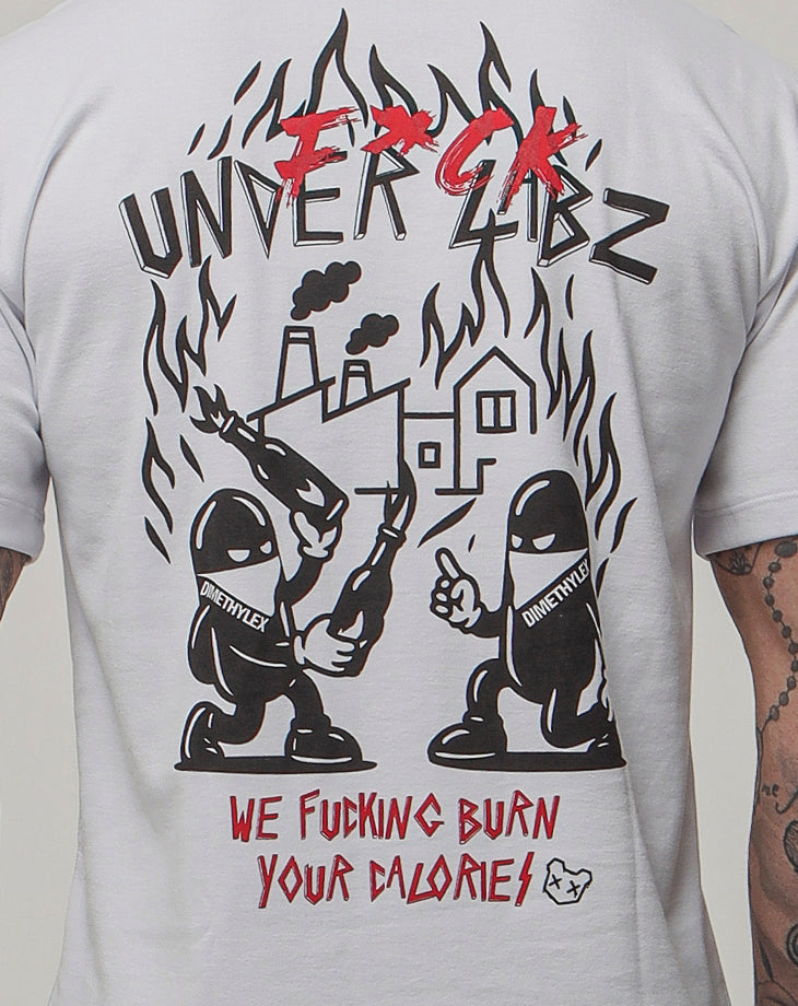 CAMISETA MASCULINA OVERSIZED DIMETHYLEX BRANCO - Loja Oficial Under Labz
