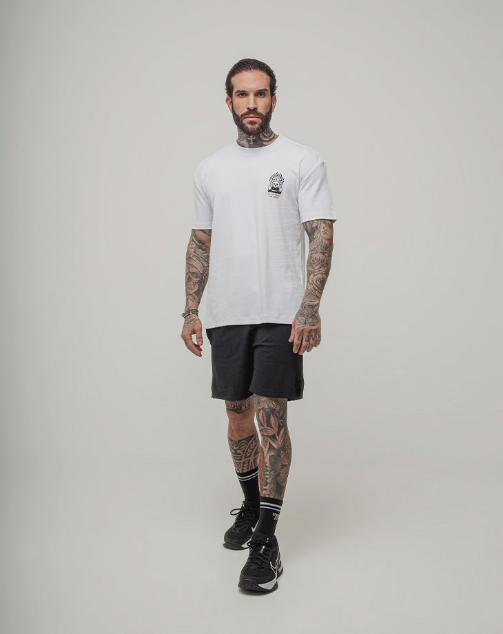 CAMISETA MASCULINA OVERSIZED DIMETHYLEX BRANCO - Loja Oficial Under Labz