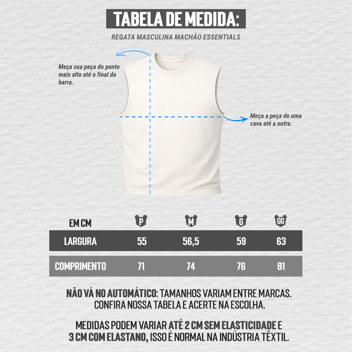 REGATA MACHÃO ESSENTIALS