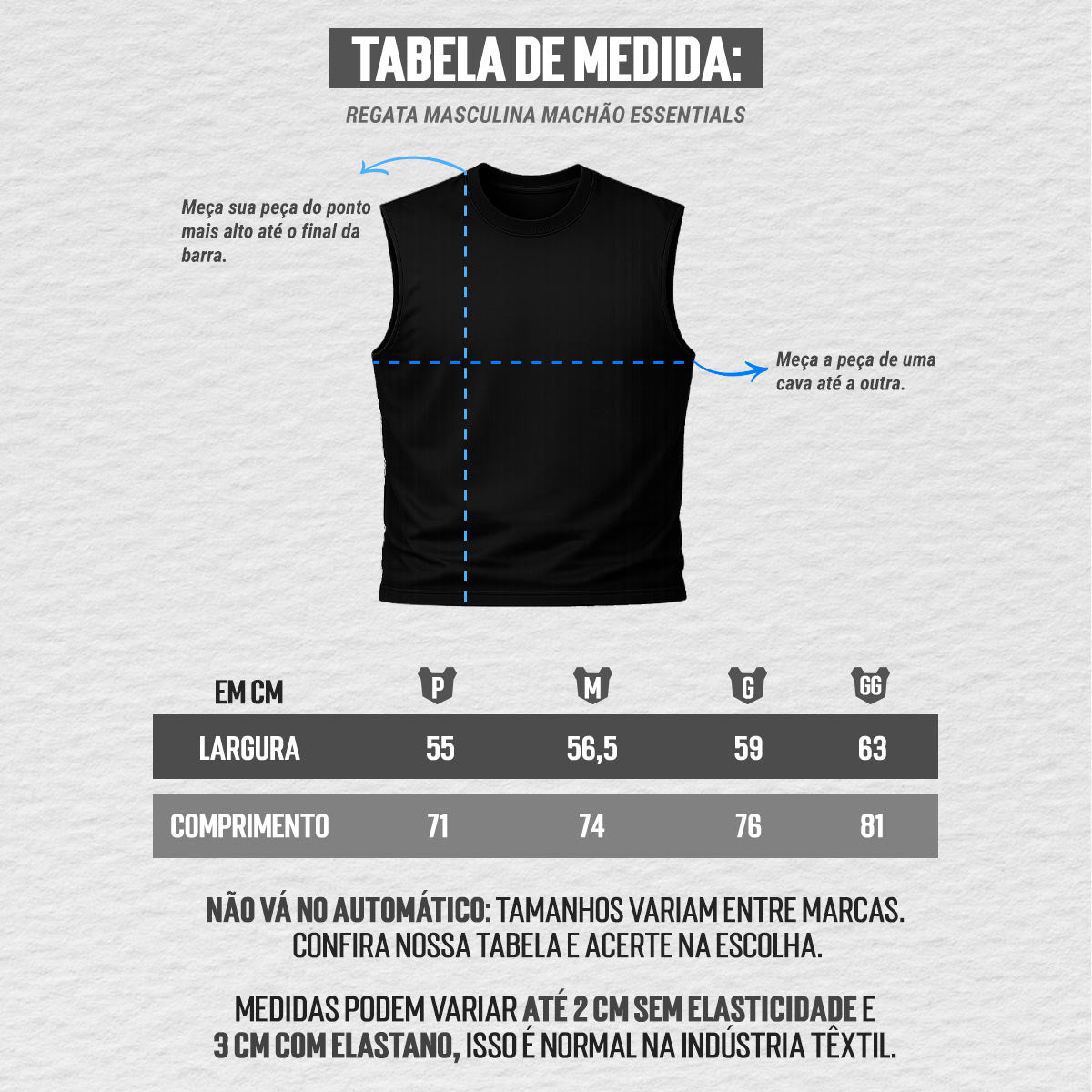 REGATA MACHÃO ESSENTIALS