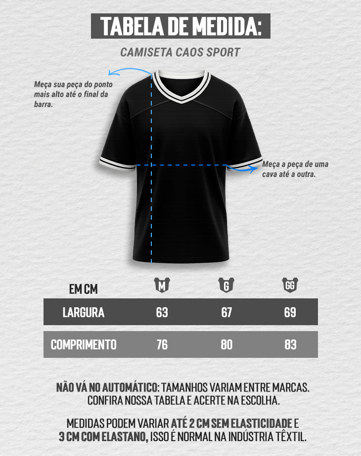 CAMISETA MASCULINA CAOS SPORT - Loja Oficial Under Labz