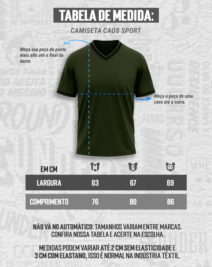 CAMISETA MASCULINA CAOS SPORT - Loja Oficial Under Labz