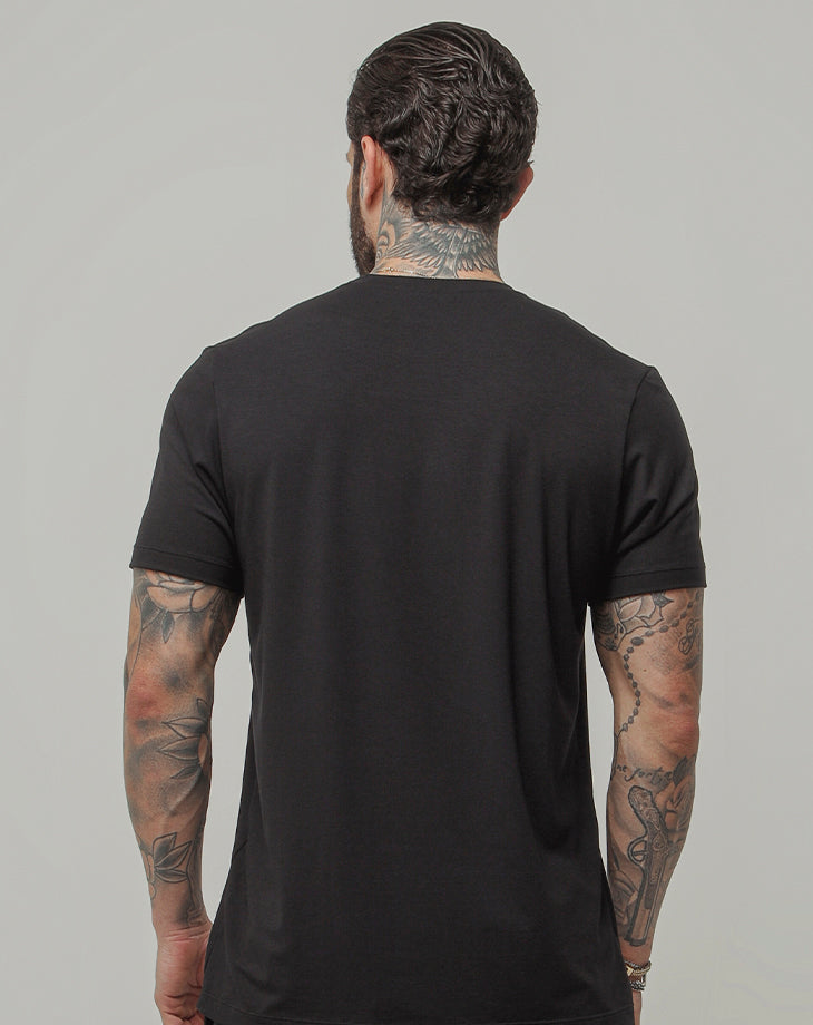 CAMISETA MASCULINA MODAL DUAL PRETA - Loja Oficial Under Labz