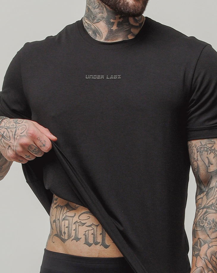 CAMISETA MASCULINA MODAL DUAL PRETA - Loja Oficial Under Labz