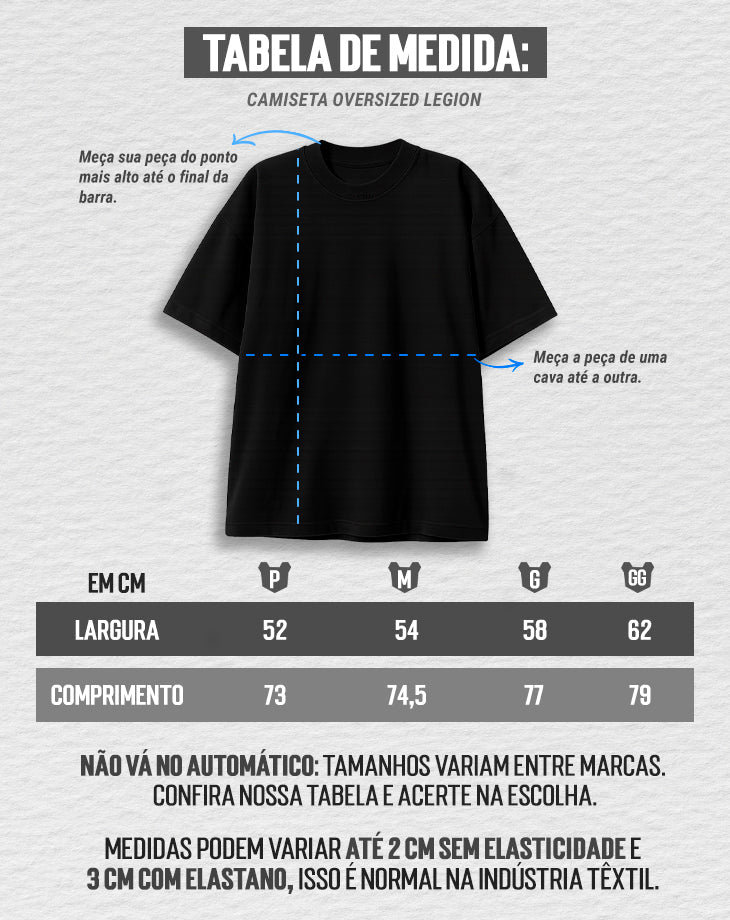 CAMISETA MASCULINA REGULAR LEGION PRETA - Loja Oficial Under Labz