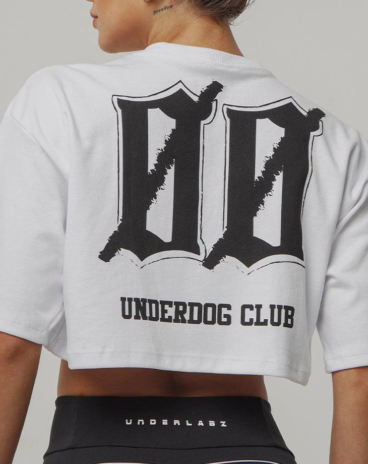 CROPPED BEAR CODE BRANCO - Loja Oficial Under Labz