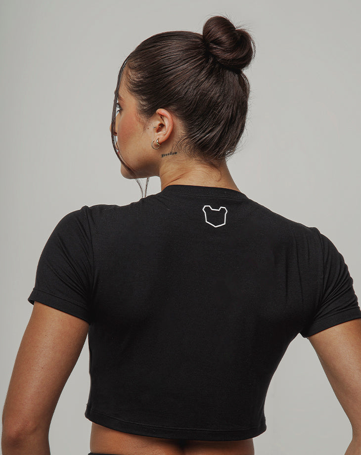 CROPPED FEMININO COMMAND CROP PRETO - Loja Oficial Under Labz