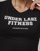 CROPPED FEMININO COMMAND CROP PRETO - Loja Oficial Under Labz