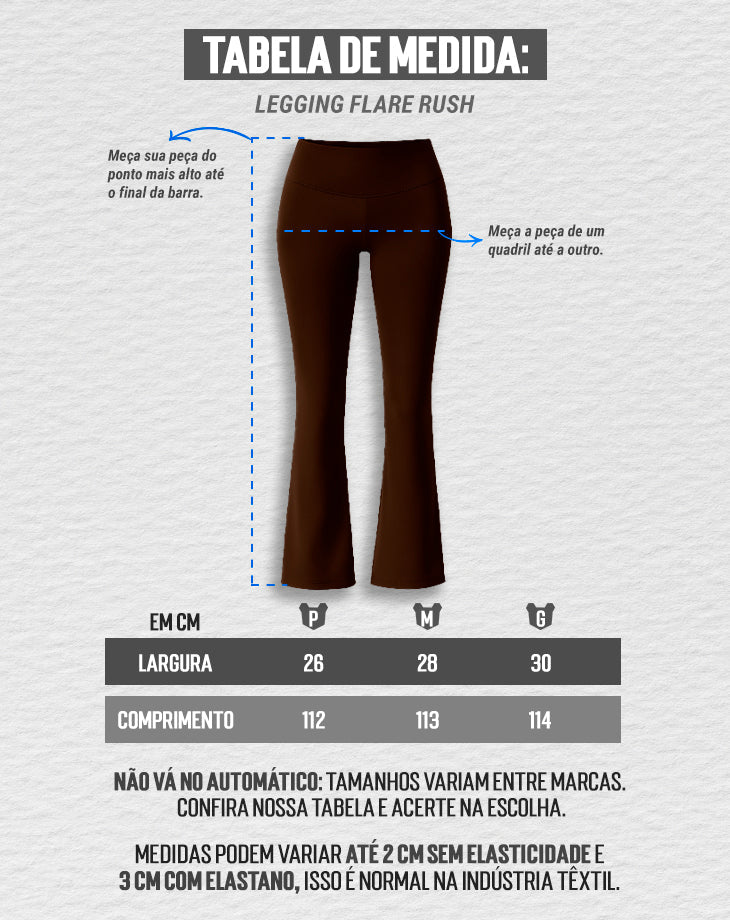 LEGGING FEMININA FLARE RUSH - Loja Oficial Under Labz