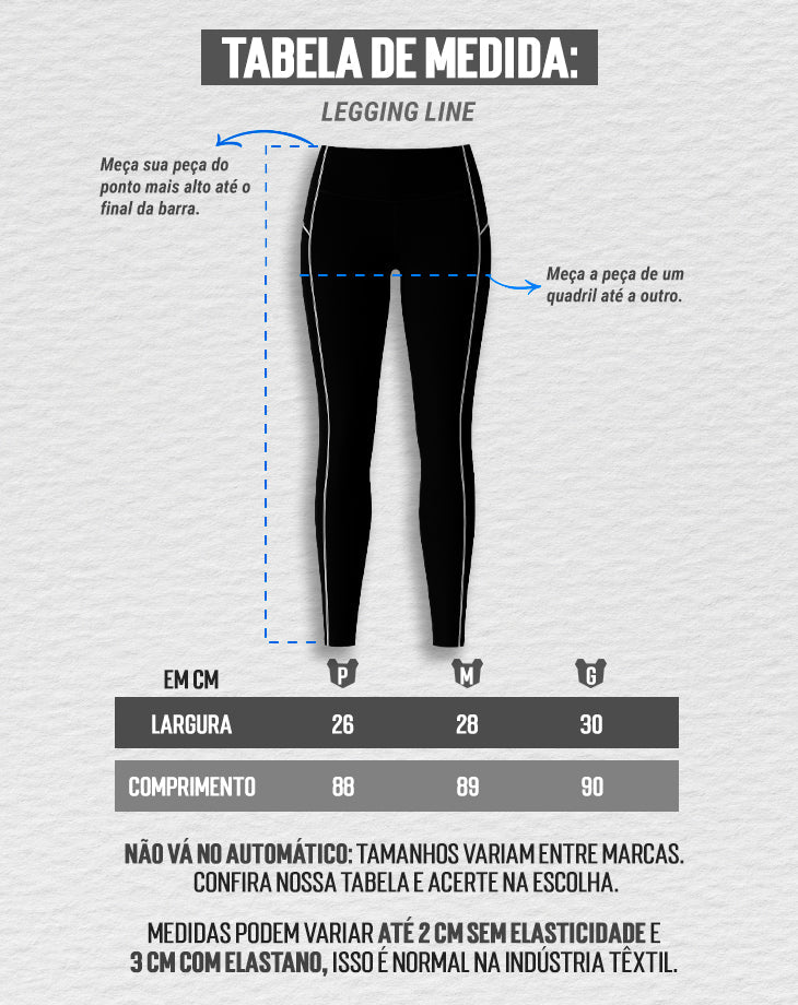 LEGGING FEMININO LINE PRETA - Loja Oficial Under Labz
