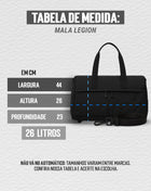 MALA LEGION PRETA 26L - Loja Oficial Under Labz