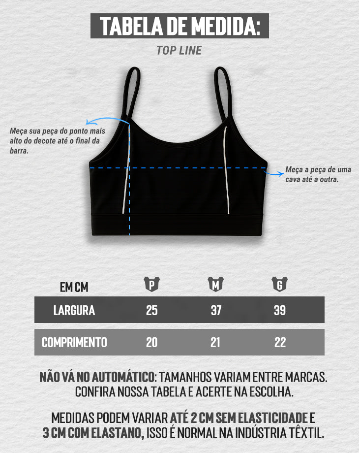 TOP FEMININO LINE PRETO - Loja Oficial Under Labz