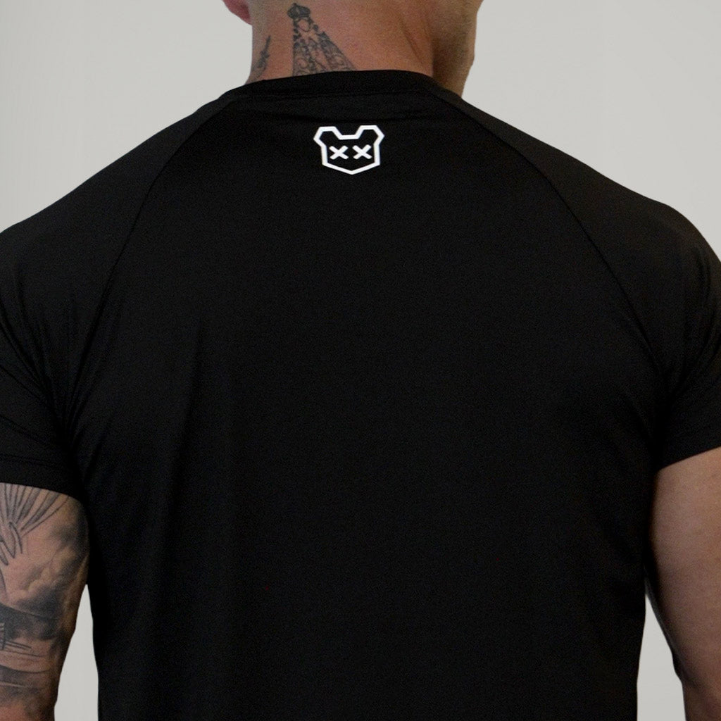 CAMISETA MASCULINA RAGLAN CAOS