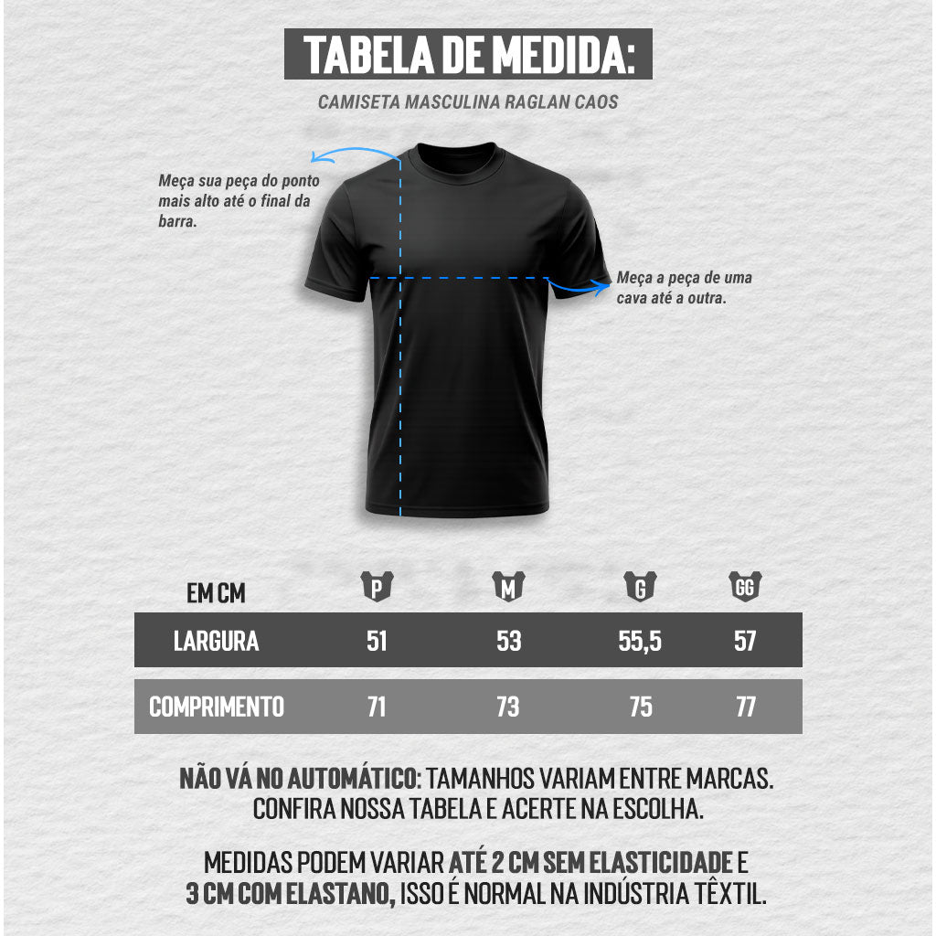 CAMISETA MASCULINA RAGLAN EVERYDAY
