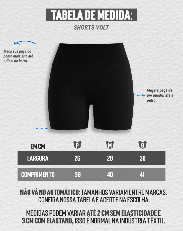 SHORTS FEMININO VOLT PRETO - Loja Oficial Under Labz