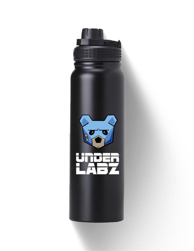 GARRAFA TÈRMICA PREMIUM UNDER LABZ PRETA - Loja Oficial Under Labz